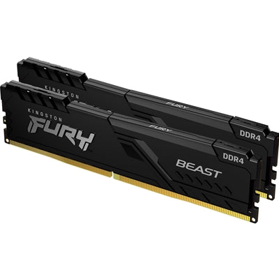 Kingston FURY Beast 16GB (2 x 8GB) 3200MHz DDR4 DIMM System Memory Black Heatsink Kingston FURY Beast 16GB (2 x 8GB) 3200MHz DDR4 DIMM System Memory Black Heatsink